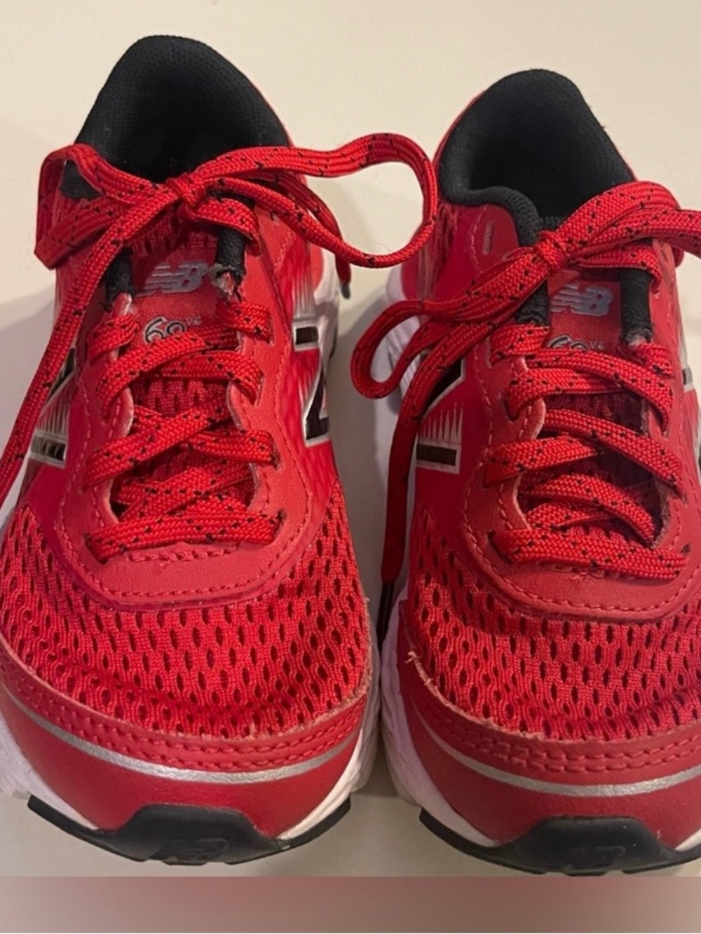 New Balance Kids Red & Black Athletic Sneakers